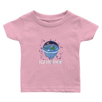 Discover Flat Earth Theory Flat Earth Army Earth Baby T-shirts