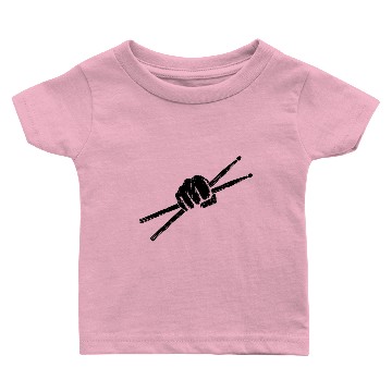 Discover Drumsticks Drummer - Black Grunge Baby T-shirts
