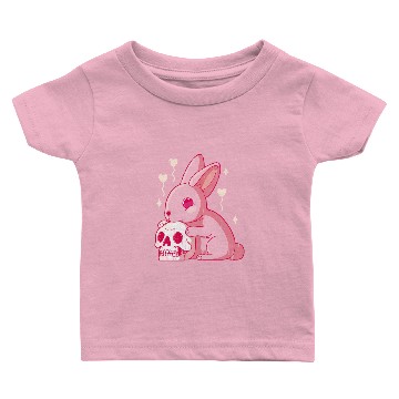 Discover rabbit and skull Baby T-shirts