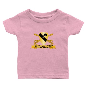 Discover Army 1st Cavalry Division Division Artillery w Cav Baby T-shirts