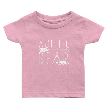 Discover Auntie Bear Tipi Tent Fitted Scoop Baby T-shirts