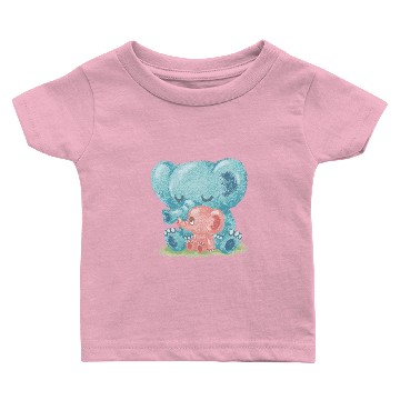 Discover Family of Elephant Slim Fit Baby T-shirts