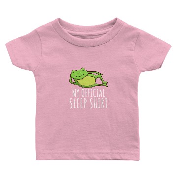Discover My frog sleep Baby T-shirts official sleep