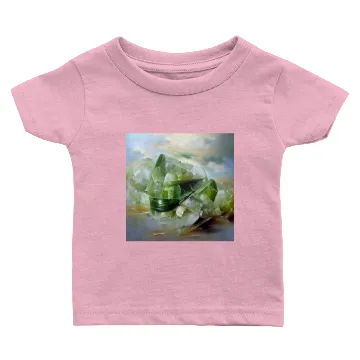 Discover Green quartz crystal gemstone Baby T-shirts