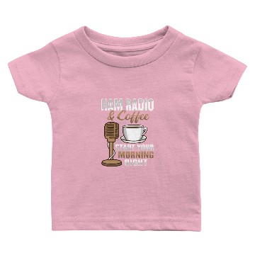 Discover Amateur Radio Coffee Ham Radio Operator Baby T-shirts