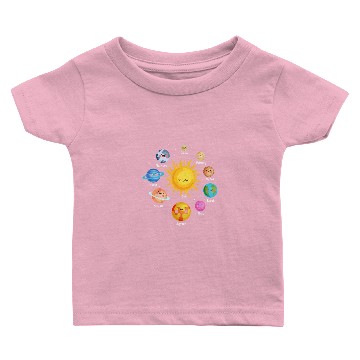 Discover Solar System Sun Planets Astronomy Baby T-shirts