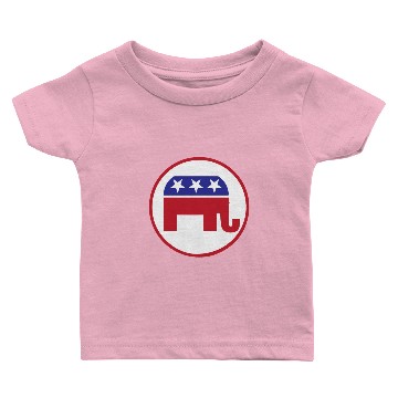 Discover Elephant Republican Raised Right Baby T-shirts