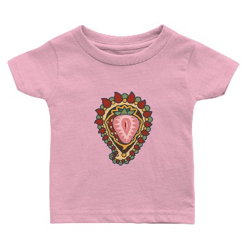 Discover Strawberry Paisley Icon Baby T-shirts