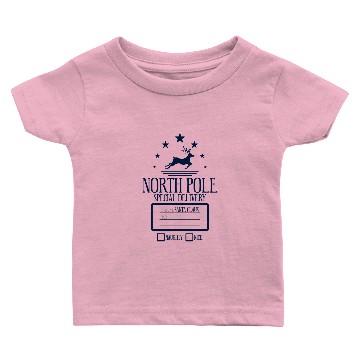 Discover North pole special delivery - Christmas gift bag Baby T-shirts