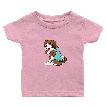 Discover I Love Dad Basset Hound Baby T-shirts
