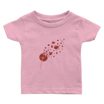 Discover Beetle dandelion gift animal motif ladybug Baby T-shirts