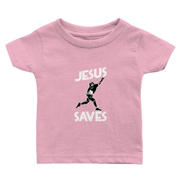 Discover Baseball Catcher Funny Jesus Baby T-shirts