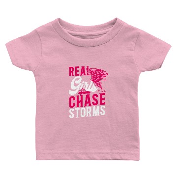 Discover Storm Chaser Hurricane Meteorology Baby T-shirts