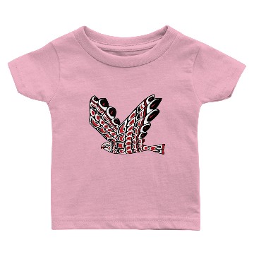 Discover Pacific Northwest Red Tail Hawk Native American Baby T-shirts