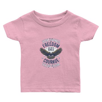 Discover Freedom Eagle Baby T-shirts