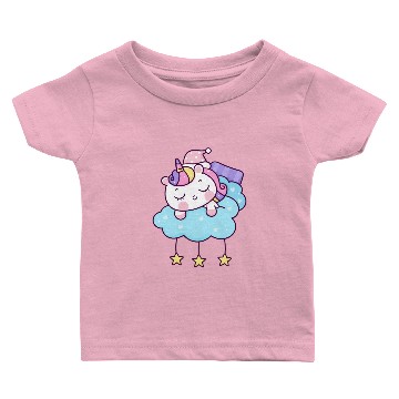 Discover cute unicorn sleeping Baby T-shirts
