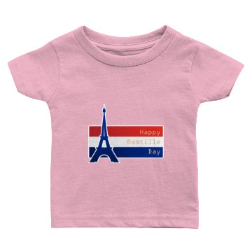 Discover Bastille Day Eiffel Tower Baby T-shirts