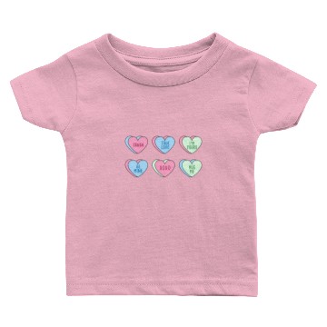 Discover Valentine's Day Hearts Candy Baby T-shirts