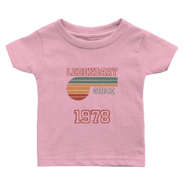 Discover 44th Birthday legendary since 1978 Baby T-shirts