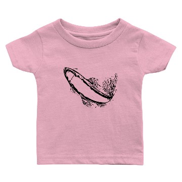 Discover Vintage Trout Jumping Baby T-shirts