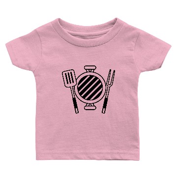 Discover Charcoal BBQ grill master Baby T-shirts