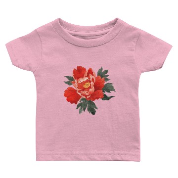 Discover red peony Baby T-shirts