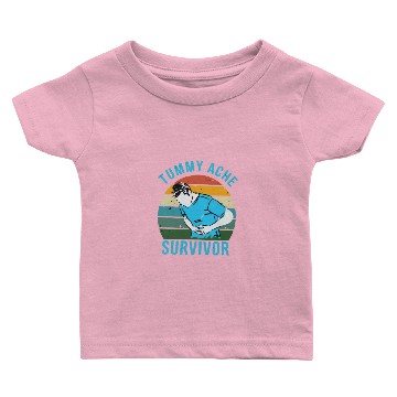 Discover Vintage Tummy Ache Survivor Baby T-shirts
