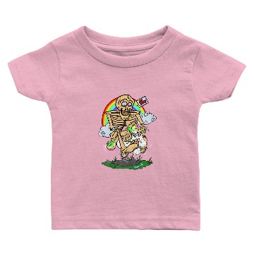 Discover Skeleton Riding Unicorn Christmas Baby T-shirts