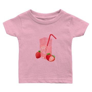 Discover Strawberry Milk Baby T-shirts