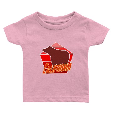 Discover California Bear Flag Baby T-shirts