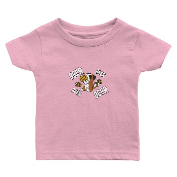Discover Saint Bernard Drinking Beer Baby T-shirts