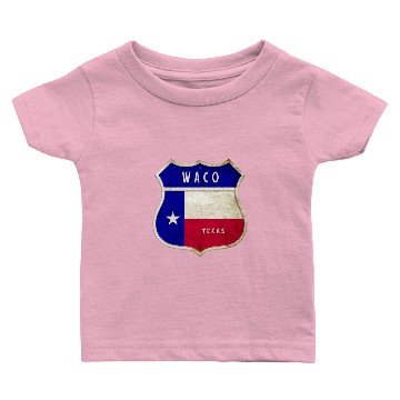 Discover Waco Texas crest flags design Baby T-shirts