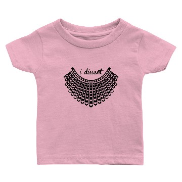 Discover I Dissent Collar RBG Baby T-shirts