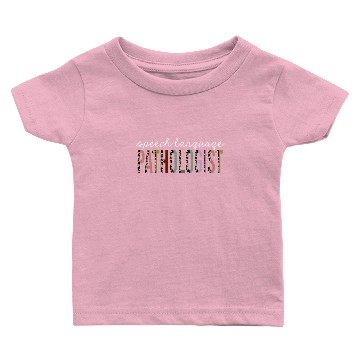 Discover Speech language pathologist Leopard Print Funny Baby T-shirts