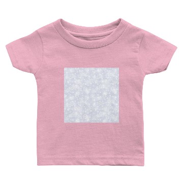 Discover Lilac Snowflakes Pattern Baby T-shirts