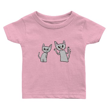 Discover Cats animals pet gray sad crying Baby T-shirts