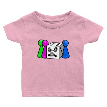 Discover Board Game Angry Dice Baby T-shirts