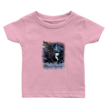 Discover Mountain Wolf Native American Eagle Baby T-shirts