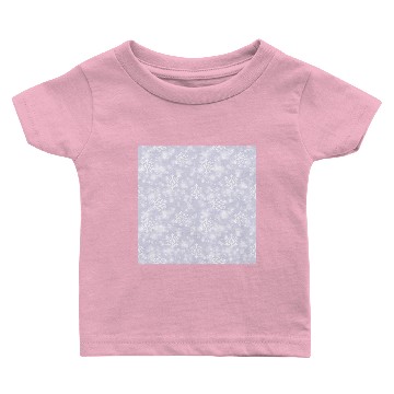 Discover Lavender Snowflakes Pattern Baby T-shirts