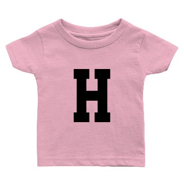 Discover Monogram Superstar Initial letter H Baby T-shirts