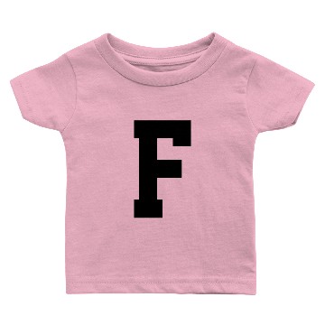 Discover Monogram Superstar Initial letter F Baby T-shirts