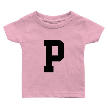 Discover Monogram Superstar Initial letter P Baby T-shirts