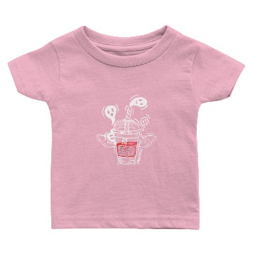 Discover Bubble Ghost Milk Tea Horror Scary Halloween Baby T-shirts