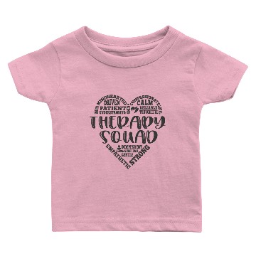 Discover Therapy squad subway art heart Baby T-shirts