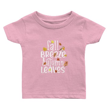 Discover Fall Breeze Autumn Leaves 1 Baby T-shirts