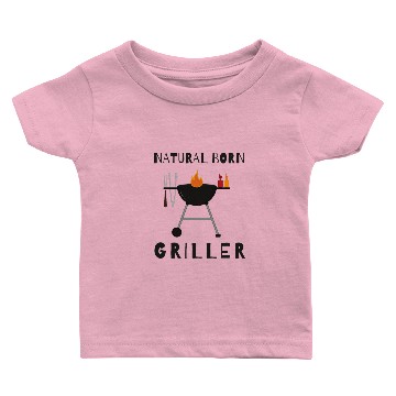 Discover NATURAL BORN GRILLER 48 Baby T-shirts