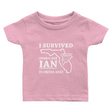 Discover I Survived Hurricane Ian Baby T-shirts