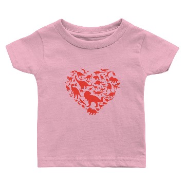 Discover Valentine Dino Lover Clothes Gift for Him Baby T-shirts