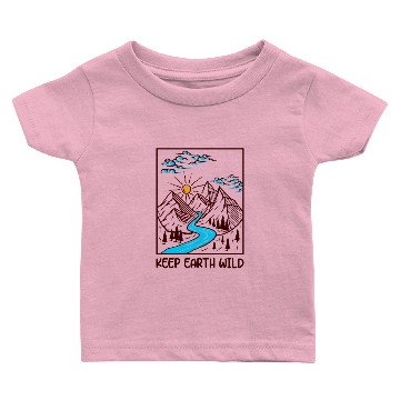 Discover Keep Earth Wild Climate Change Global Warming Baby T-shirts