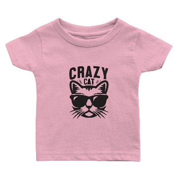 Discover crazy cat Baby T-shirts
